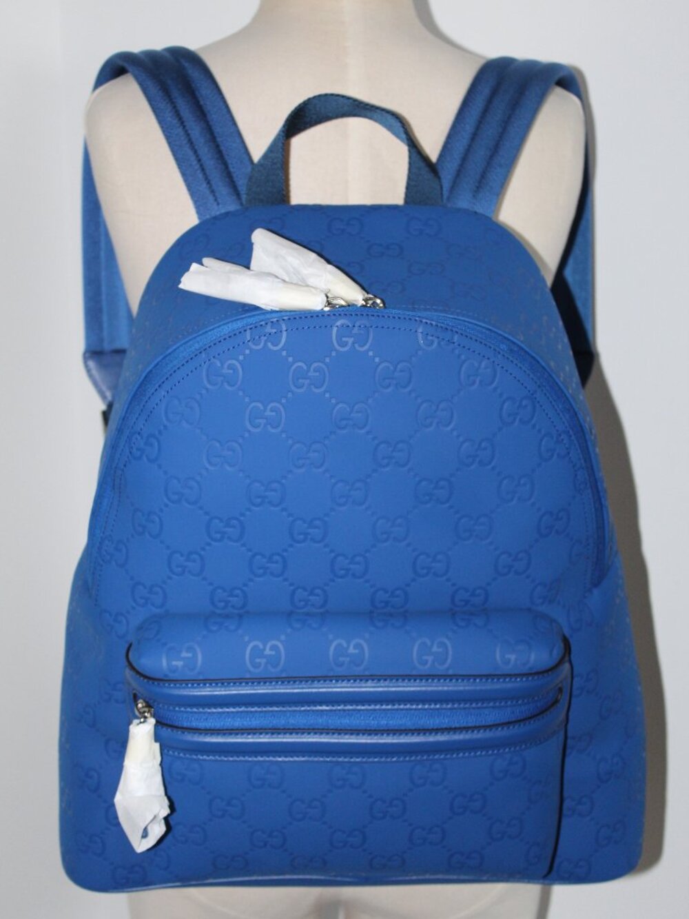 NEW Gucci GG Rubber Effect Backpack Edge 834491 UNISEX